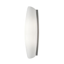  WS6116-BN - LED Wall Sconce with Catenary Shaped White Opal Glass